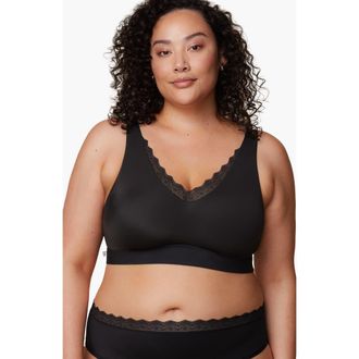 Harper Wilde Bliss Lace Bralette in Black at Nordstrom, Size 4X-Large