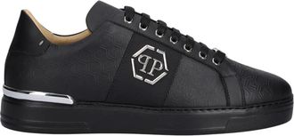 Philipp Plein Zapatillas Bajas con Monograma - Shoes - Hombre - Negro - 44 EU