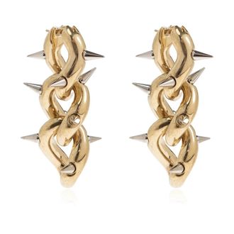 Acne Studios Chunky Chain Earrings - unisex - Oorbellen - Geel - ONE Size - Accessoires