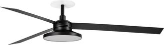 Faro Barcelona Cruiser Recessed Tak Xl Ventilatore Nero 3000k