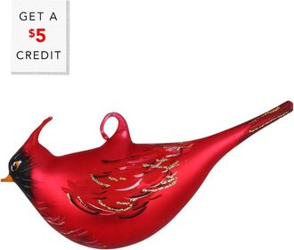 Vietri Vietri Ornaments Figural Cardinal With $5 Credit