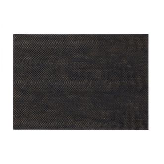 Posh Trading Company Set of Two Grand Placemats - Faux Boa Charcoal in Grey