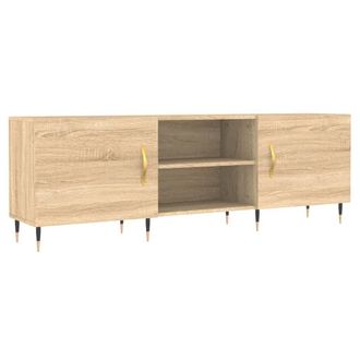 Berkfield Home TV Cabinet Sonoma Oak 150x30x50 cm Engineered Wood in Light Tan | Size: 150 x 30 x 50 cm