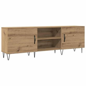 Berkfield Home TV Cabinet Artisan Oak 150x30x50 cm Engineered Wood in Brown | Size: 150 x 30 x 50 cm
