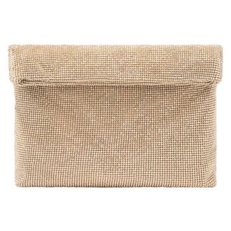 twentyfour Mini Pochette Maglia Strass - female - Twentyfour - Clutches - Yellow - ONE SIZE - Bags