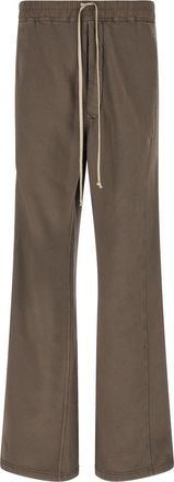Rick Owens Gray Cotton Flared Mens Pants