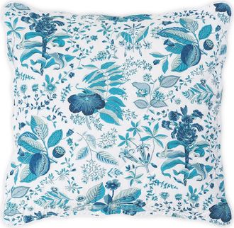 Matouk Pomegranate Quilted Euro Sham in Prussian Blue at Nordstrom
