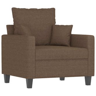 vidaXL Sill&oacute;n De Tela Marr&oacute;n 60 Cm Vidaxl