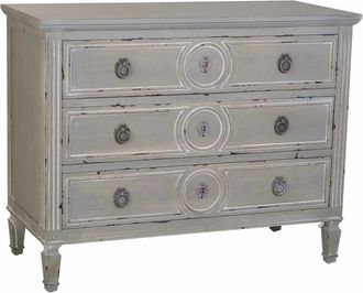 Wanderlust Deco C&oacute;moda de madera de 3 cajones 102 x 46 x 80h cm