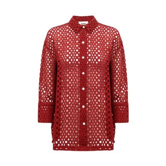 Alpha Studio Dames, Blouses & Shirts, Rood, Maat: XL