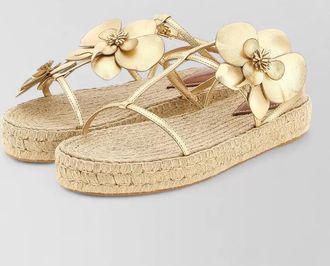 Zimmermann leather orchid sandals