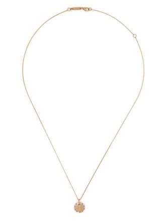 Suzanne Kalan 18kt yellow gold Circle mini diamond necklace