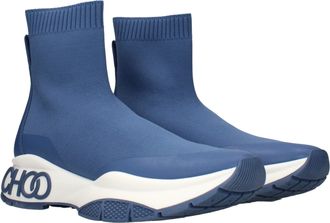 Jimmy Choo London Mens Blue Fabric Ankle Boots