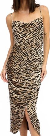 Emory Park Velvet Zebra Dress In Multi