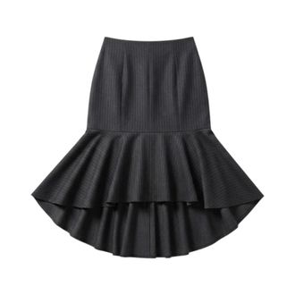 Weili Zheng Midi-rok - Dames - Rokken - Grijs - Maat: S