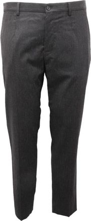 Dolce & Gabbana Wollen broek- gemaakt in Itali&euml; - Heren - Slim Fit Broeken - Zwart - M - Wol - Broeken