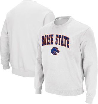 Colosseum Mens Colosseum White Boise State Broncos Arch & Logo Tackle Twill Pullover Sweatshirt at Nordstrom, Size Xx-Large