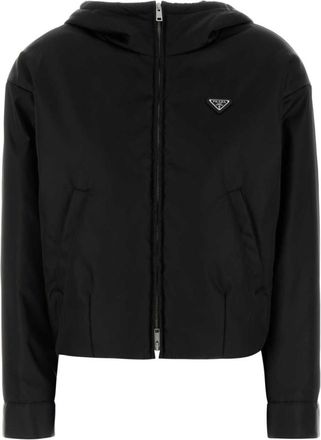 Prada Black Logo Hood Jacket