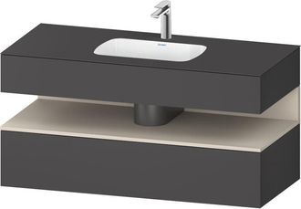 Duravit Qatego Lavabo Encastrado Con Base De Lavabo Consola, - Duravit