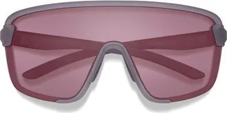 Smith Bobcat 135mm ChromaPop Shield Sunglasses in Meteorite Crystal/light Rose at Nordstrom