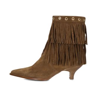 Lina Locchi Az52 Enkellaarsjes - Dames - Schoenen - Bruin - Maat: 37 EU Leer