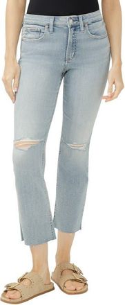 Silver Jeans Co Most Wanted Ripped Mid Rise Ankle Straight Leg Jeans in Highland at Nordstrom, Size 27 26