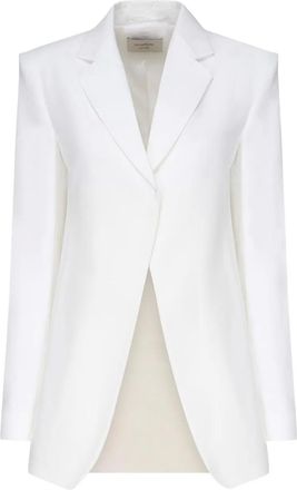 Max Mara Blazer met verborgen sluiting - Wit