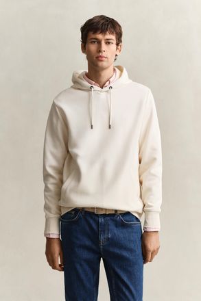 GANT Men Interlock Hoodie (XXXL) CREAMED WHITE