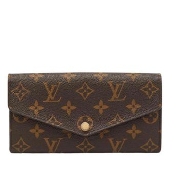 Louis Vuitton Portafoglio in Tela Spalmata Pre-owned - - Pre-owned - Donna - Marrone - ONE SIZE