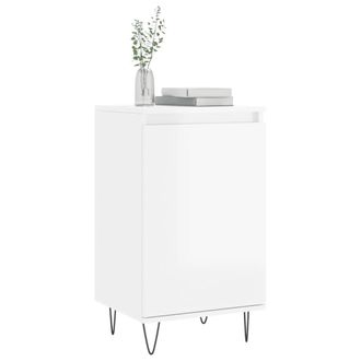 Berkfield Home Sideboards 2 pcs High Gloss White 40x35x70 cm Engineered Wood | Size: 40 x 35 x 70 cm