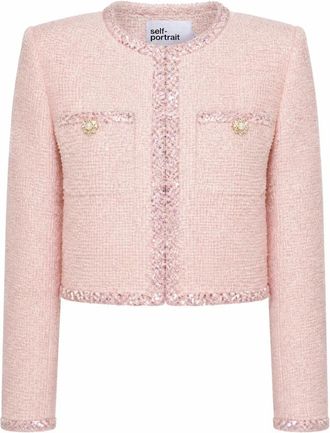 Self Portrait Mujer, Chaquetas, Rosa, Talla: XS