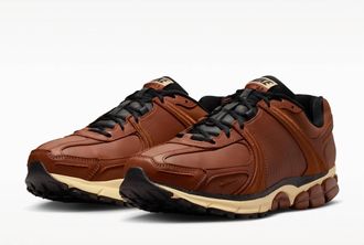 Nike Mens Zoom Vomero 5 Pony Leather Sneakers In Brown