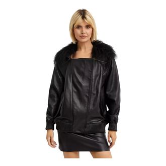 Manokhi Manokhi, Dames, Jassen, Zwart, Maat: XS Leer