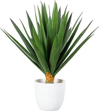 Nearly Natural 15In Uv-Resistant Artificial Agave Plant In Planter (Indoor/Outdoor)