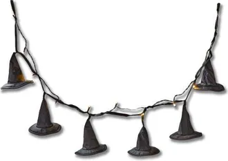 Tag Witch Hat LED String Lights - Halloween Indoor Decor in Black at Nordstrom