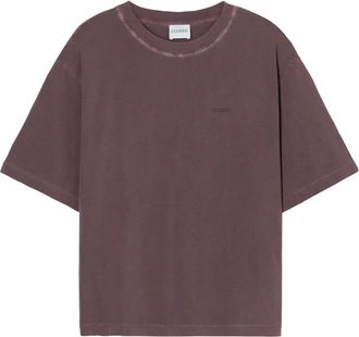 Closed T-shirt in cotone biologico - Viola