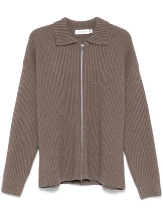 Aya Muse Geribbeld vest - Bruin