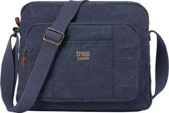 Troop London TRP0234 Classic Canvas Across Body Bag Denim