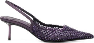 Le Silla Gilda Slingback - Dames - Pumps - Paars - 37 1/2 EU - Leer - Schoenen