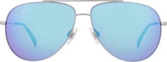 Maui Jim Hauoli Blue Hawaii Pilot Mens Sunglasses B665-17B 59