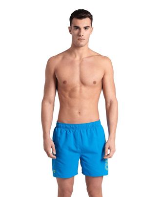 Arena Badeshorts ARENA FUNDAMENTALS ARENA LOGO BOXER R, Herren, Gr. XXL, N-Gr, blau (blau lake, so), Obermaterial: 100% Polyester, Badehosen Badeshorts, Sch
