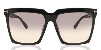 Tom Ford FT0764 SABRINA-02 01B Womens Sunglasses Black Size 58
