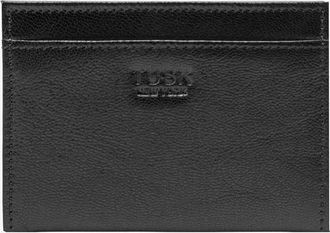 Tusk Leonardo Folded Card Case Wallet in Black /Blue at Nordstrom