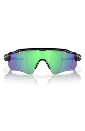 Oakley Radar EV Path 138mm Prizm Wrap Shield Sunglasses in Black Green at Nordstrom