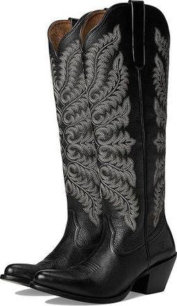 Ariat Helena Western Boots Womens Boots Black Deertan : 9.5 B - Medium, Leather