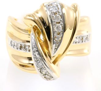 C&A Platinum Yellow Gold Yellow Gold (18K) Platinum 900 Band Ring (Pre-Owned)