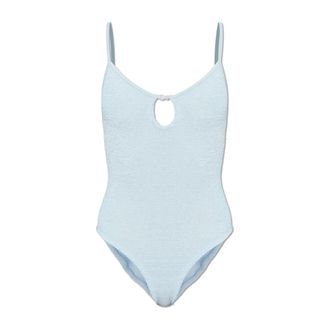 Hunza G One-piece, female, Blue, Size: ONE SIZE Mia Beaded One-Piece Swimsuit