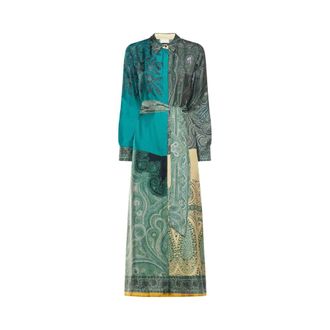 Pierre-Louis Mascia Kleedjes, Dames, Blauw, XS, Aloe Shirt Dress