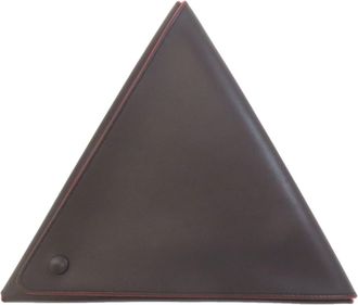 Bottega Veneta Dark Brown Leather Clutch Bag (Pre-Owned)