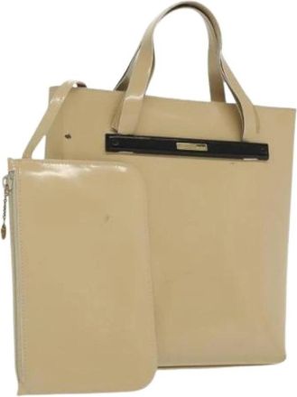 Gucci Tweedehands leren handtassen - Dames - Vintage Shopper - Beige - ONE Size - Leer - Vintage